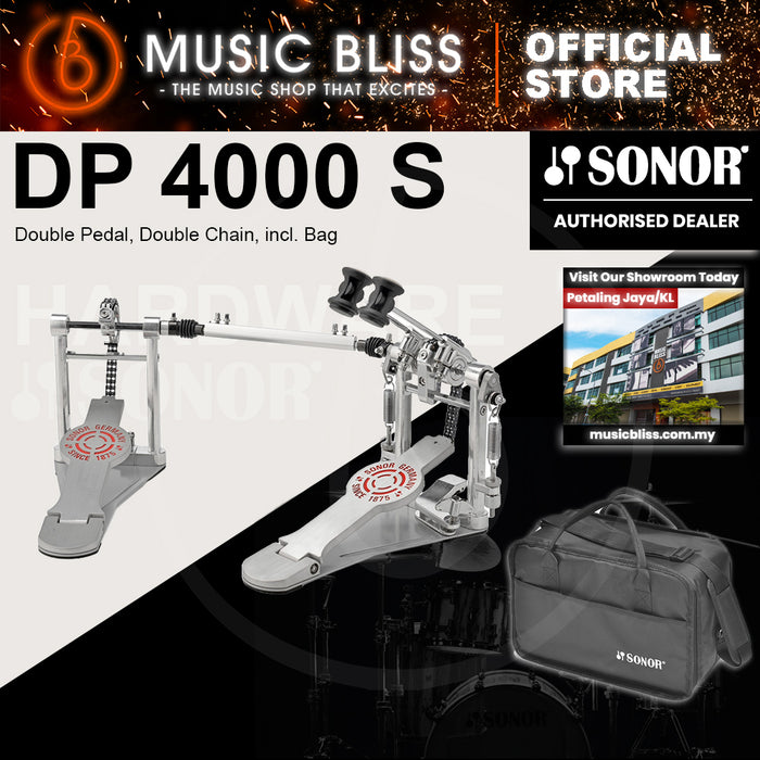 Sonor DP 4000 S Double Pedal, Double Chain with Bag
