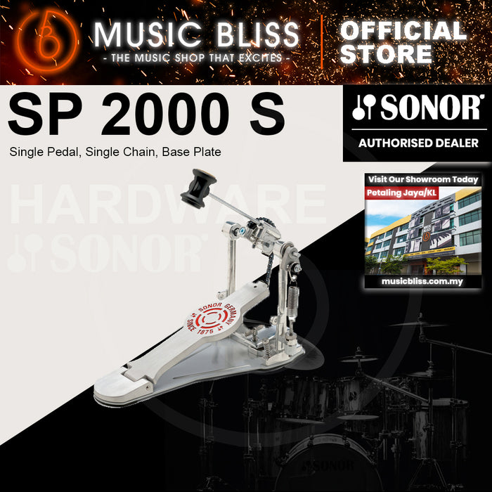 Sonor SP 2000 S Single Pedal, Single Chain, Base Plate