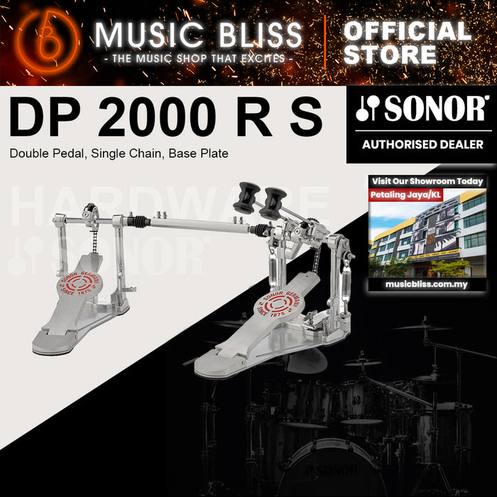 Sonor DP 2000 R S Double Pedal, Single Chain, Base Plate