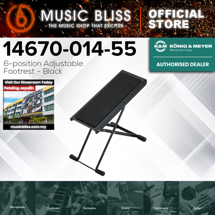 K&M 14670 Footrest - Black