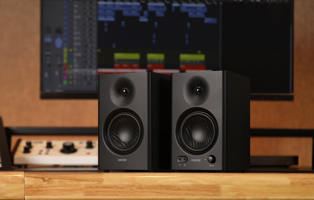 (Display Unit) Edifier MR4 Active Studio Monitor Speakers (Pair) - Black