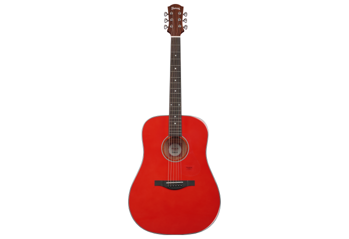 Trumon 150 D Solid Sitka Spruce top/Mahogany back and side Acoustic Guitar with Pickup - Red