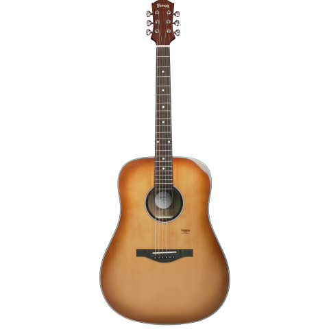 Trumon 150 D Solid Sitka Spruce top/Mahogany back and side Acoustic Guitar with Pickup - Smoky Sunset Gradient