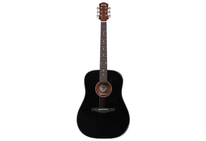 Trumon 150 D Solid Sitka Spruce top/Mahogany back and side Acoustic Guitar - Black