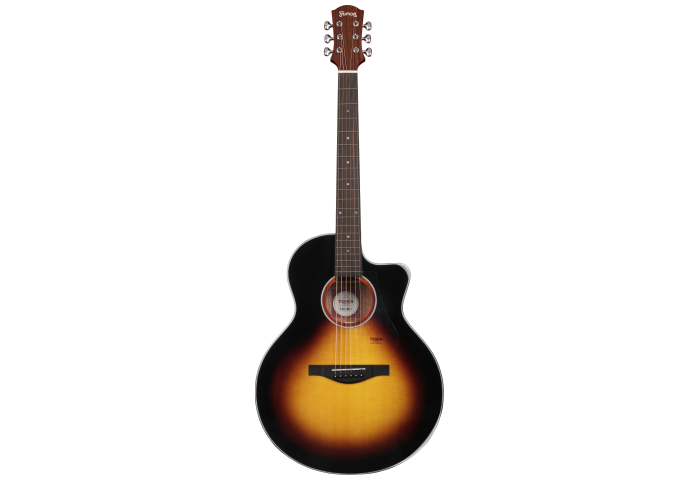 Trumon 150 TF Solid Sitka Spruce top/Mahogany back and side Acoustic Guitar - Vintage Gradient Black