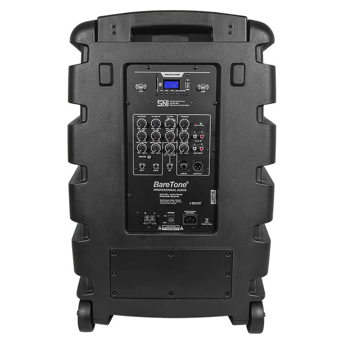 Baretone Audio MAX15HB 15" Portable Speaker