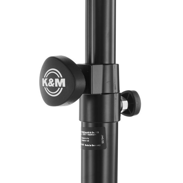 K&M 21336 Adjustable Speaker Pole - 37 to 58-inch