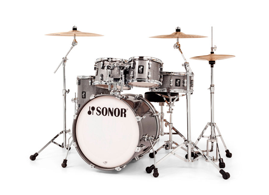 Sonor AQ2 Studio 5-Piece Acoustic Drum Set - 20 Inch Bass Drum - Titanium Quartz