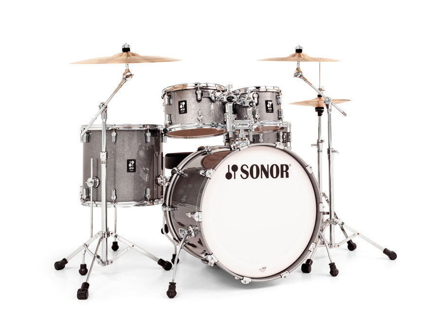 [DISPLAY UNIT] Sonor AQ2 Stage TQZ 5-Piece Acoustic Drum Set - 22 Inch Bass Drum - Titanium Quartz