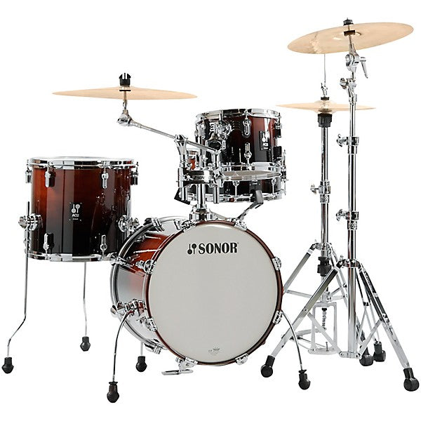 Sonor AQ2 Safari 4-Piece Acoustic Drum Set - 16 Inch Bass Drum - Brown Fade