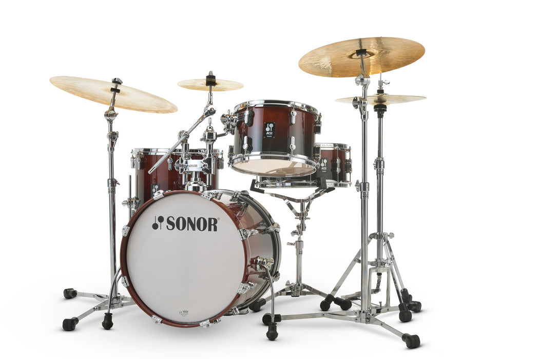 Sonor AQ2 BOP 4-Piece Acoustic Drum Set - 18 Inch Bass Drum - Brown Fade