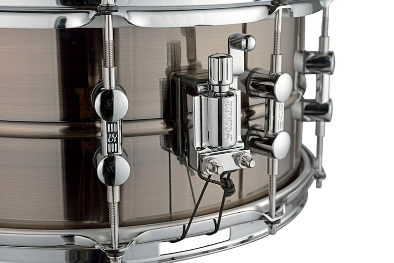 Sonor Kompressor Snare Drum, 13" x 07", Brass, Power Hoops, Black Nickel plated