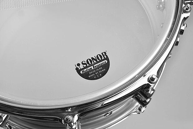 Sonor Kompressor Snare Drum, 13" x 07", Brass, Power Hoops, Black Nickel plated