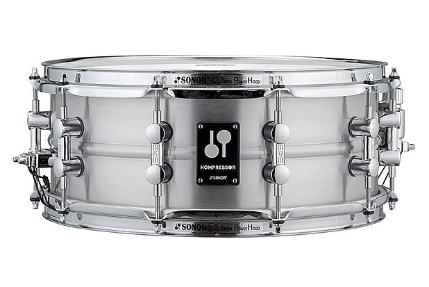 Sonor Kompressor Snare Drum, 14" x 5.75", Aluminum, Power Hoops, Polished