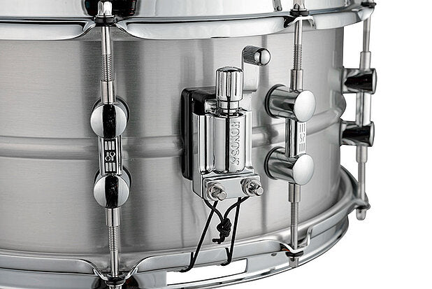 Sonor Kompressor Snare Drum, 14" x 6.5", Aluminum, Power Hoops, Polished