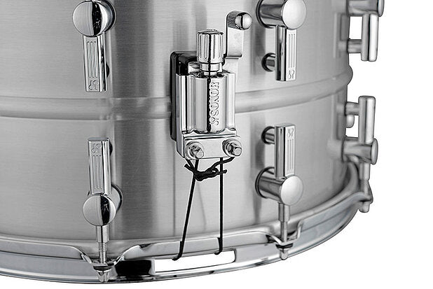 Sonor Kompressor Snare Drum, 14" x 08", Aluminum, Power Hoops, Polished