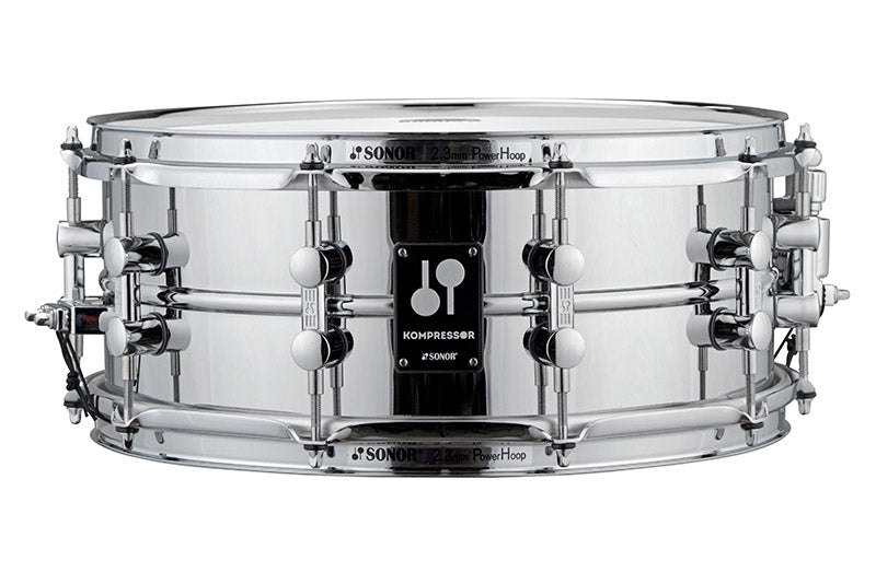 Sonor Kompressor Snare Drum 14" x 5.75", Steel, Chrome w/ 150th Ann. Badge