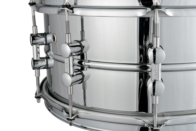 Sonor Kompressor Snare Drum 14" x 5.75", Steel, Chrome w/ 150th Ann. Badge