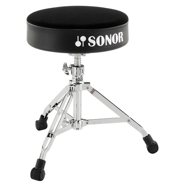 Sonor DT 4000 Drum Throne, Double Braced, Round Top, Cloth Seat, Spindle