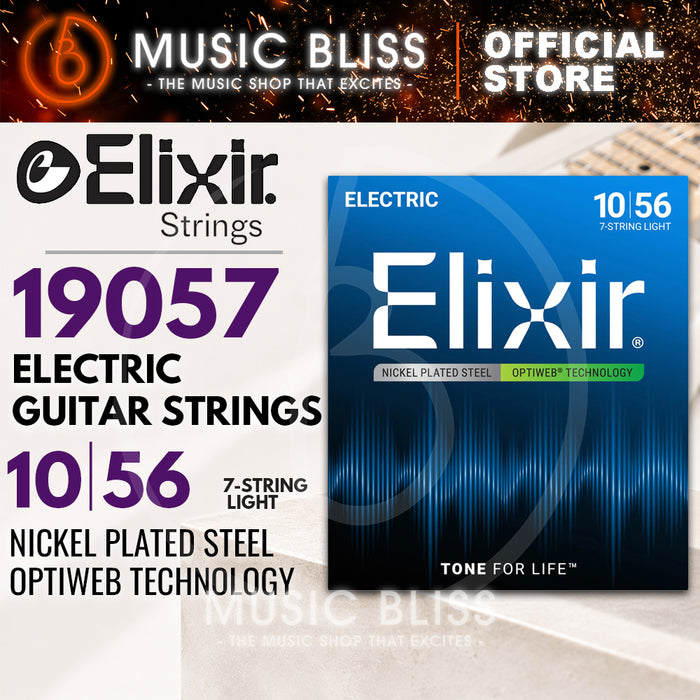 Elixir Strings Optiweb 7-string Electric Guitar Strings - .010-.056 Light