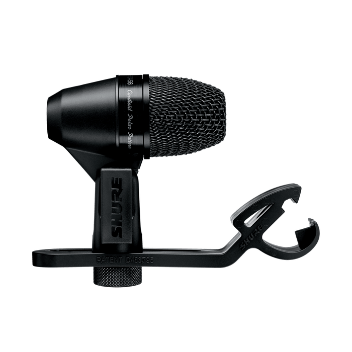 Shure PGA56-XLR Cardioid Dynamic Snare/Tom Microphone, XLR-XLR Cable