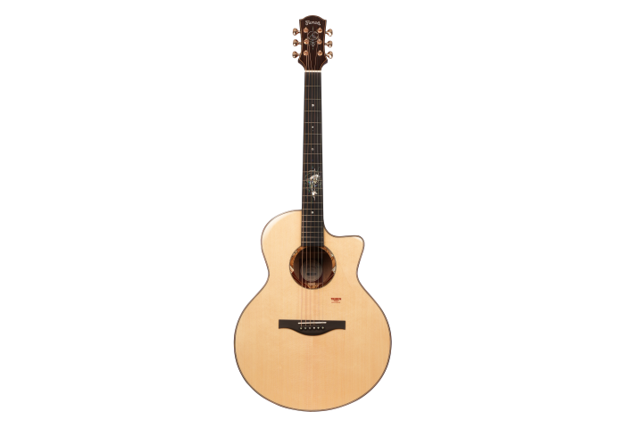 Trumon Dolphin 1955TF All solid Sitka Spruce and Mahogany wood Acoustic Guitar with Pickup
