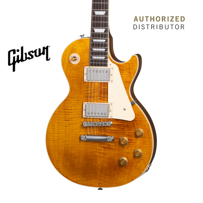 GIBSON LES PAUL STANDARD 50S FIGURED TOP ELECTRIC GUITAR - HONEY AMBER - Music Bliss Malaysia