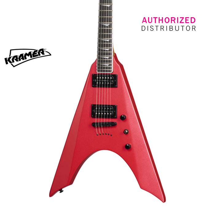 Kramer Nite-V Electric Guitar - Crimson Red Metallic