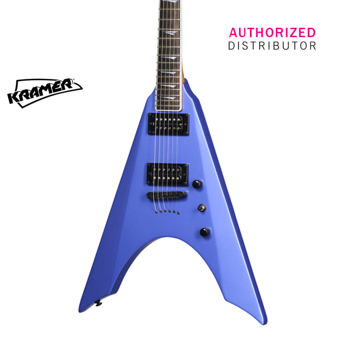 Kramer Nite-V Electric Guitar -  Royal Blue Metallic