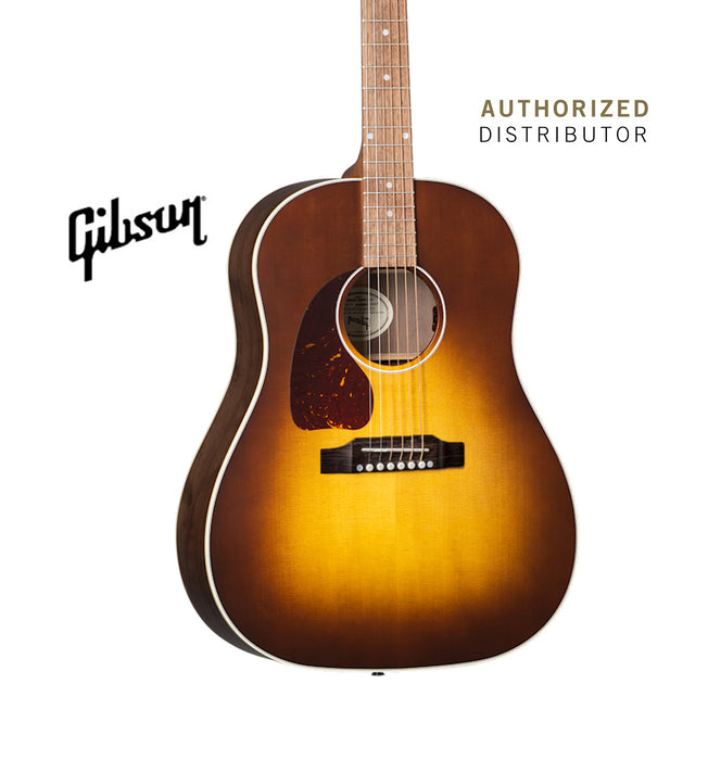 GIBSON ACOUSTIC J-45 STUDIO WALNUT LEFT-HANDED ACOUSTIC-ELECTRIC GUITAR - WALNUT BURST