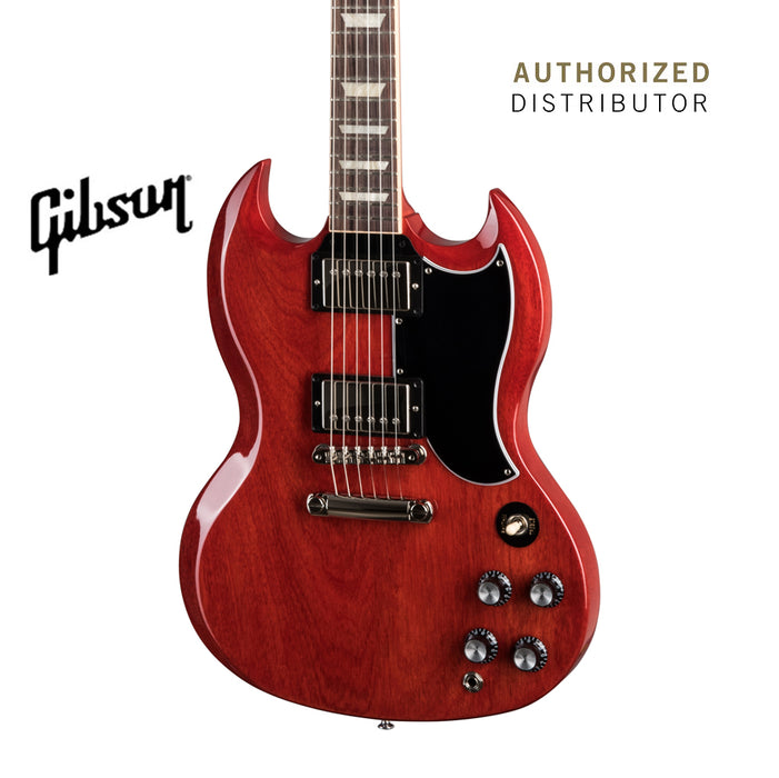 GIBSON SG STANDARD '61 STOPBAR ELECTRIC GUITAR - VINTAGE CHERRY - Music Bliss Malaysia