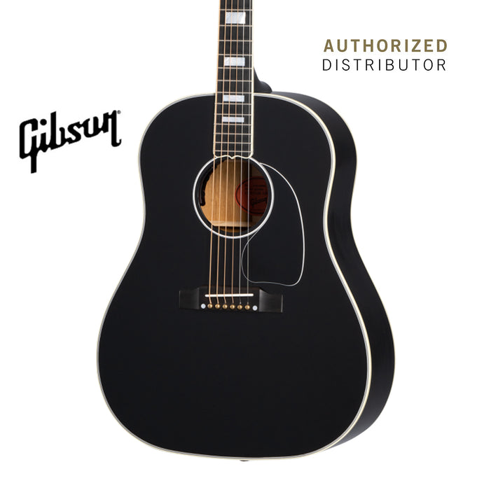 GIBSON J-45 CUSTOM ACOUSTIC-ELECTRIC GUITAR - EBONY - Music Bliss Malaysia