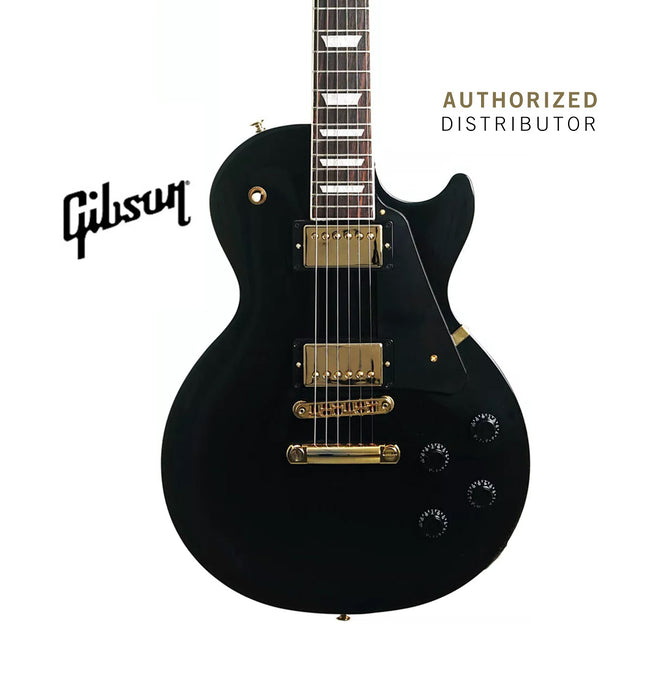 GIBSON LES PAUL STUDIO GOLD HARDWARE ELECTRIC GUITAR - EBONY