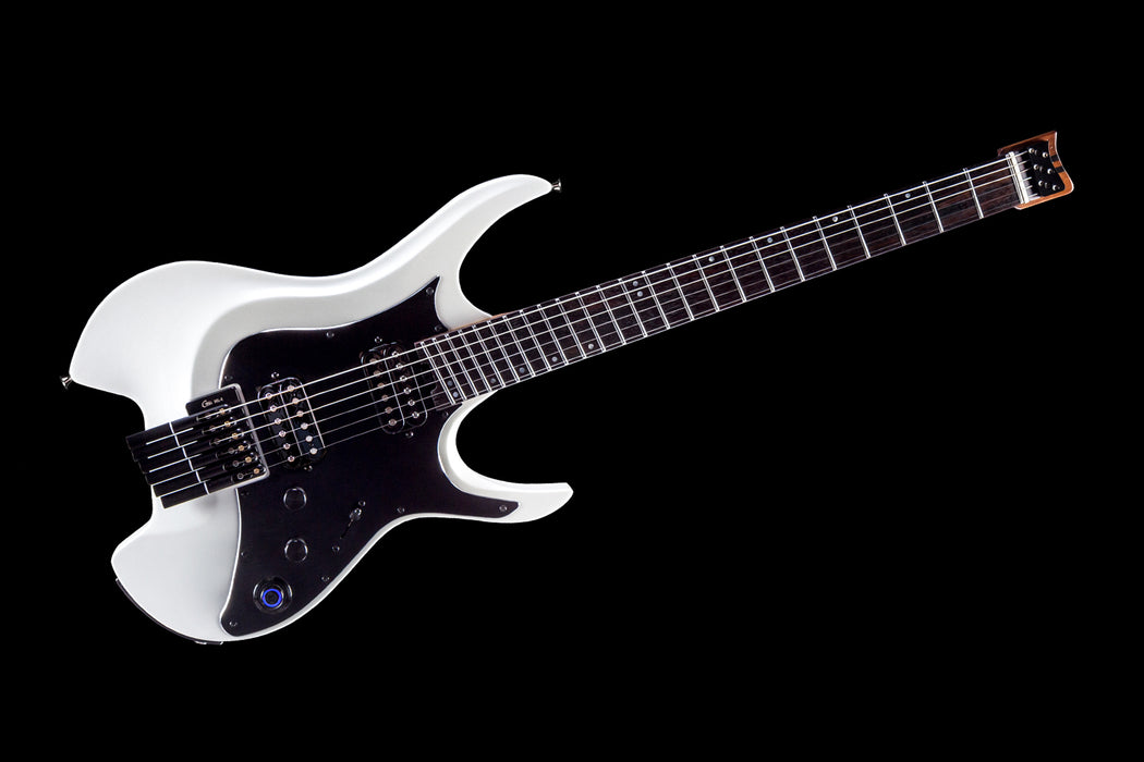 Mooer GTRS Wing W800 Intelligent Headless Electric Guitar with Built-In Effects - Pearl White