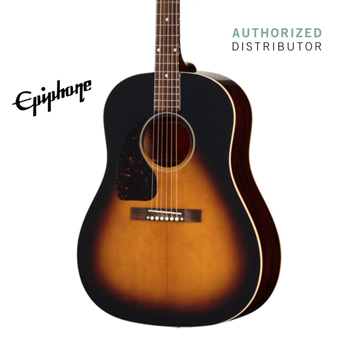 Epiphone 1942 Banner J-45 Reissue Left-handed Acoustic-Electric Guitar - Vintage Sunburst