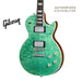 GIBSON LES PAUL MODERN FIGURED ELECTRIC GUITAR -  SEAFOAM GREEN - Music Bliss Malaysia