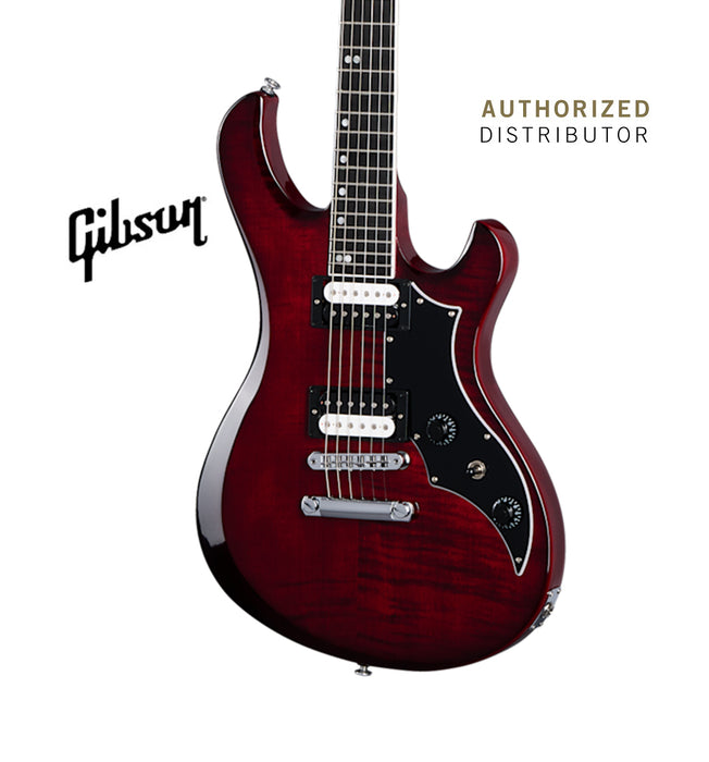 GIBSON VICTORY FIGURED TOP ELECTRIC GUITAR - WINE RED BURST