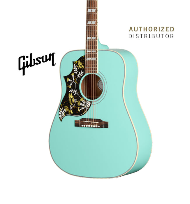 GIBSON ACOUSTIC HUMMINGBIRD STANDARD LEFT-HANDED ACOUSTIC-ELECTRIC GUITAR - SOUTHWESTERN TURQUOISE