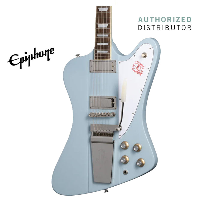 Epiphone 1963 Firebird V Electric Guitar - Frost Blue - Music Bliss Malaysia
