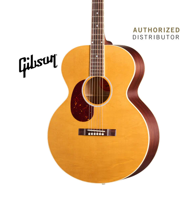 GIBSON ACOUSTIC J-185 CENTURY 12-FRET LEFT-HANDED ACOUSTIC GUITAR - VINTAGE AMBER
