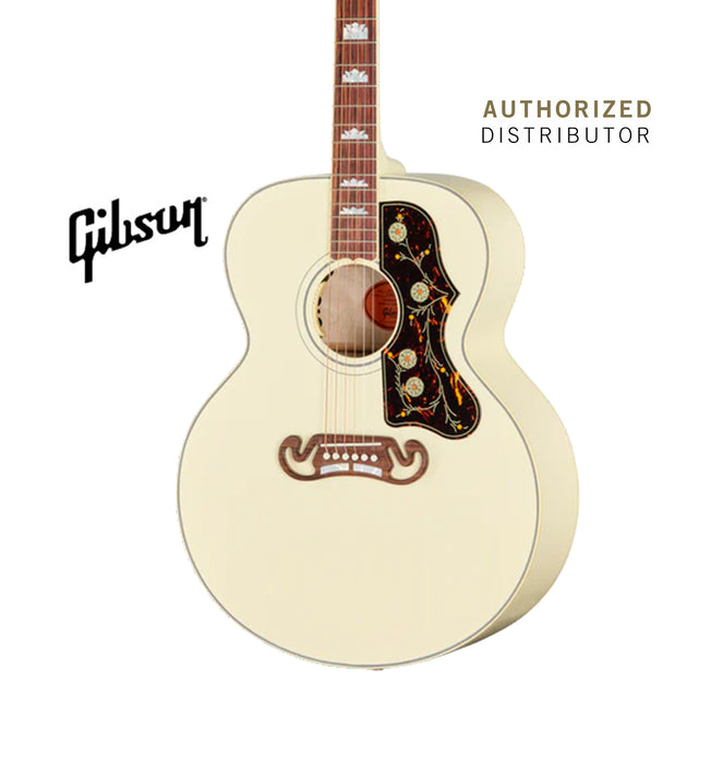 GIBSON ACOUSTIC SJ-200 STANDARD ACOUSTIC-ELECTRIC GUITAR - CLASSIC WHITE