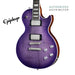 Epiphone Les Paul Modern Figured Electric Guitar - Purple Burst - Music Bliss Malaysia
