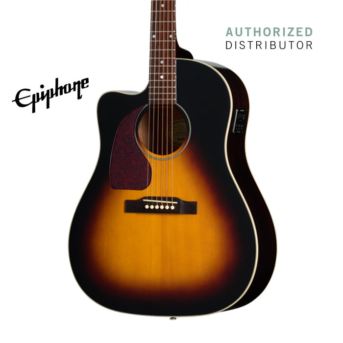 Epiphone J-45 Studio EC Left-handed Acoustic-electric Guitar - Vintage Sunburst