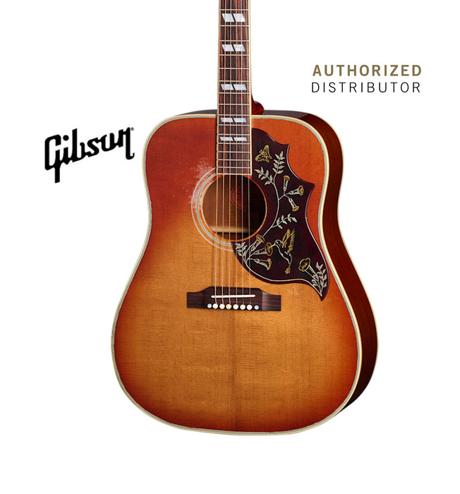 GIBSON ACOUSTIC 1960 HUMMINGBIRD HEAVY AGED ACOUSTIC GUITAR - WASHED CHERRY SUNBURST