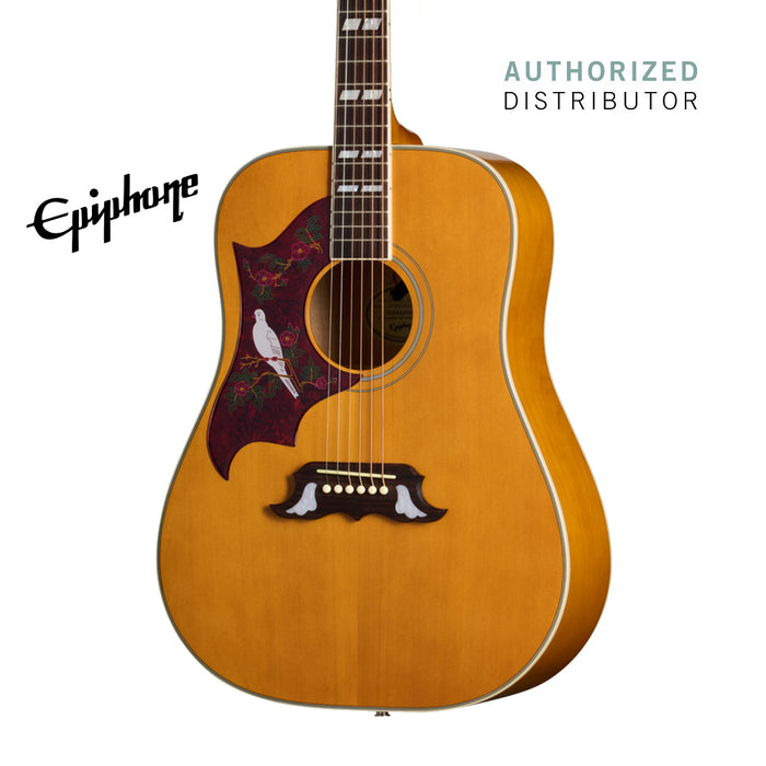 Epiphone Dove Studio Left-handed Acoustic-electric Guitar - Antique Natural