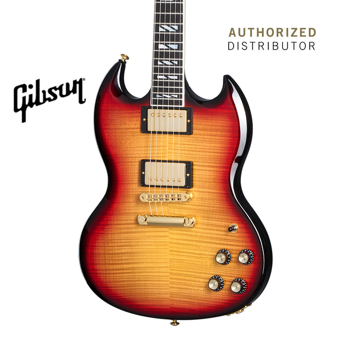 GIBSON SG SUPREME ELECTRIC GUITAR - FIREBURST - Music Bliss Malaysia