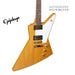 Epiphone Korina Explorer Electric Guitar, Case Included - Aged Natural - Music Bliss Malaysia