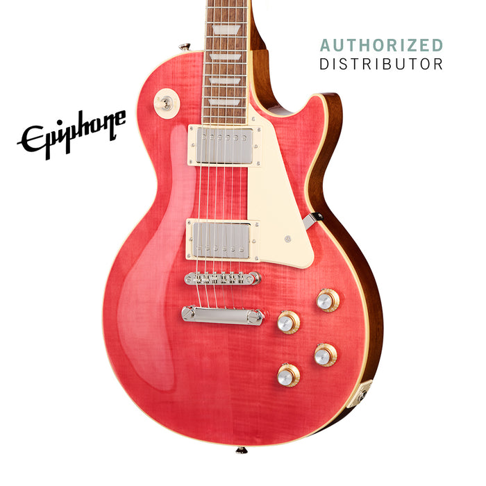 Epiphone Les Paul Standard '60s Electric Guitar with Premium Gigbag - Translucent Fuchsia