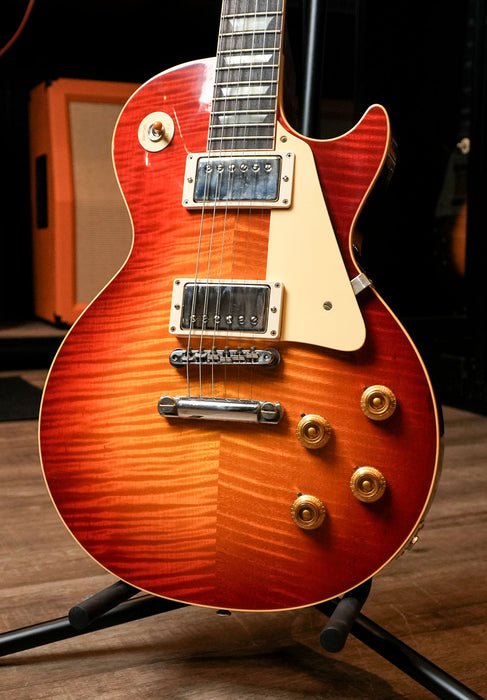GIBSON MALAYSIA EXCLUSIVE MADE TO MEASURE 1959 LES PAUL STANDARD REISSUE VOS ELECTRIC GUITAR - SUNRISE TEA BURST - NH (HANDPICKED TOP)