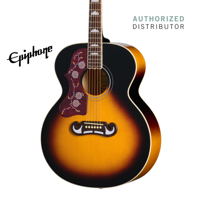 Epiphone J-200 Studio Left-handed Acoustic-electric Guitar - Vintage Sunburst